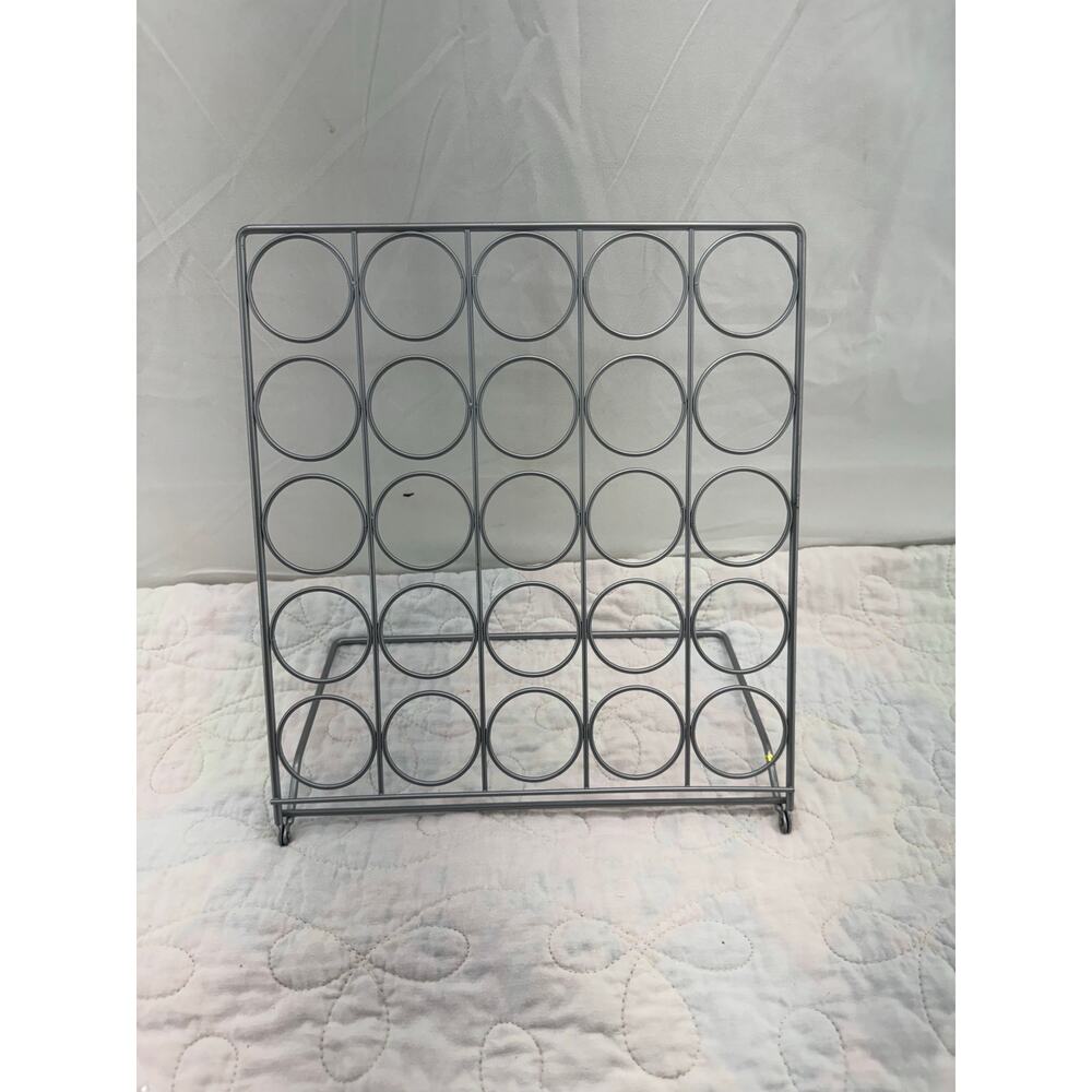 K-cup 25 count minimalist metal holder